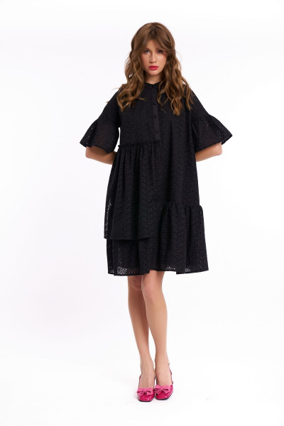 Платье KaVaRi 1039 черный - фото 5