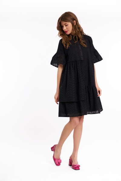 Платье KaVaRi 1039 черный - фото 4