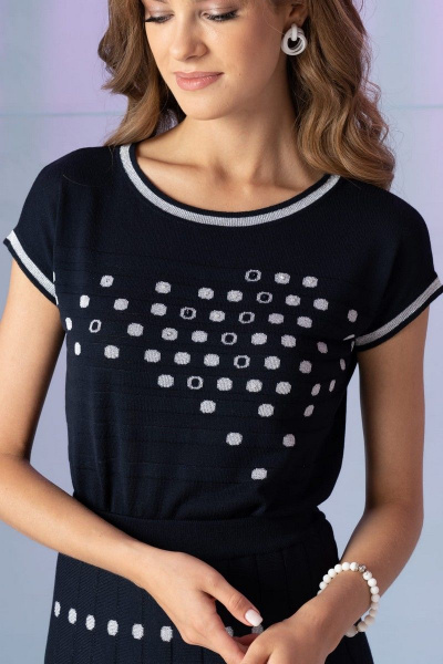 Джемпер Barbara Geratti С4233BG т.синий/серебро - фото 1