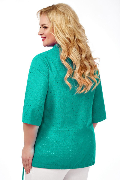 Блуза Элль-стиль 2203/1 бирюзовый - фото 2