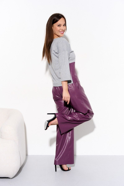 Блуза, брюки Anastasia 968 баклажан - фото 8