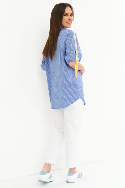 Блуза Магия моды 2259 голубой_полоска - фото 6