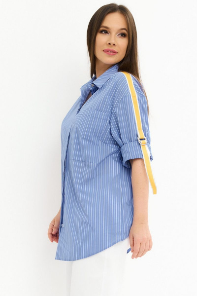 Блуза Магия моды 2259 голубой_полоска - фото 2