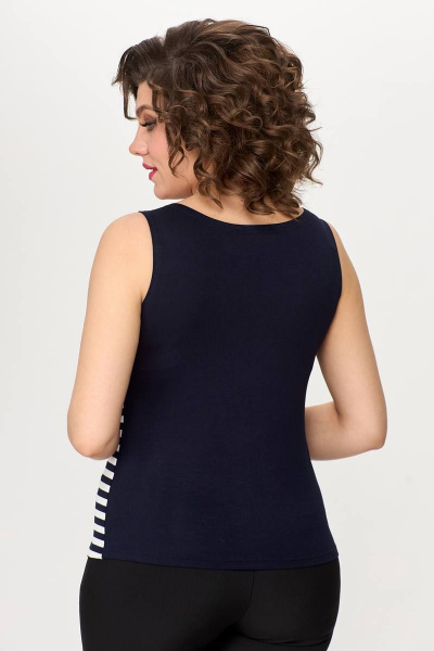 Майка из трикотажа для спорта и ежедневного стиля Zlata 1694Р синий - фото 6