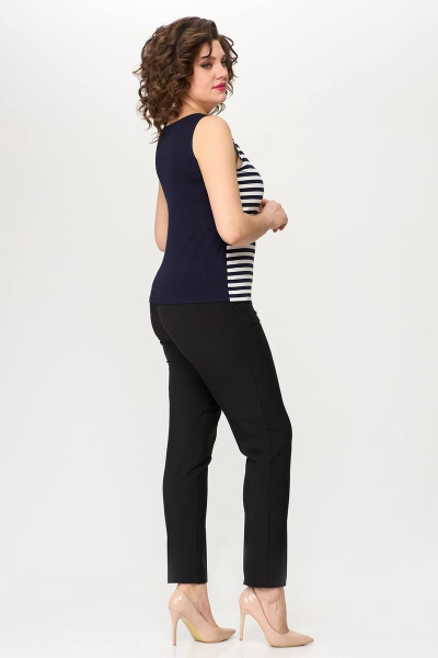 Майка из трикотажа для спорта и ежедневного стиля Zlata 1694Р синий - фото 2