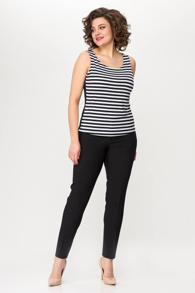 Майка из трикотажа для спорта и ежедневного стиля Zlata 1694Р синий - фото 1