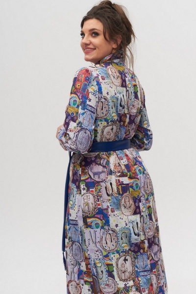 Платье Anelli 1320 фиолетовый - фото 5