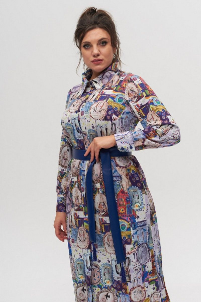 Платье Anelli 1320 фиолетовый - фото 3