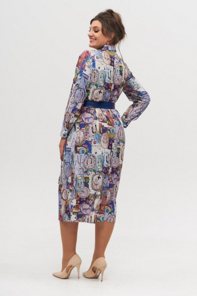 Платье Anelli 1320 фиолетовый - фото 2