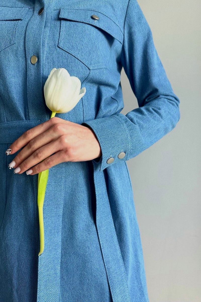 Джинсовое мини платье с короткими рукавами AURA otd 3194 - фото 2