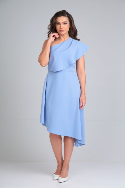 Элегантное вечернее платье с асимметричным лифом на одно плечо AXXA 55197 - фото 7