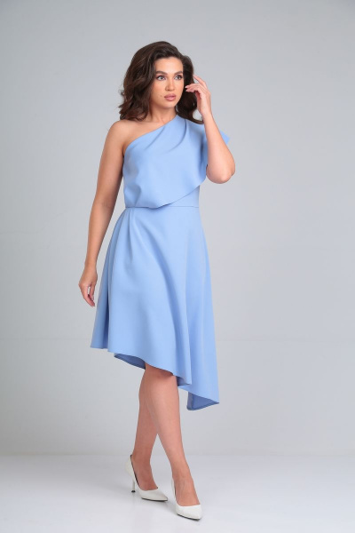 Элегантное вечернее платье с асимметричным лифом на одно плечо AXXA 55197 - фото 6