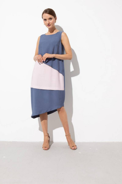 Платье без рукава с асимметричным низом и вытачками Femme & Devur 80165 1.62F(170) - фото 2