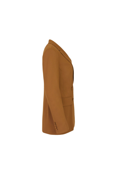 Жакет в деловом стиле из текстиля Elema 1К-12182-1-164 верблюд - фото 2