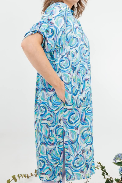 Блуза, брюки, топ Danaida 2167 бирюза+лаванда - фото 6