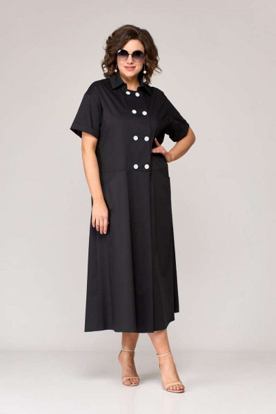 Платье EVA GRANT 7107 черный - фото 1