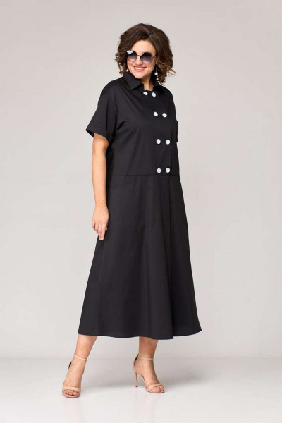 Платье EVA GRANT 7107 черный - фото 3