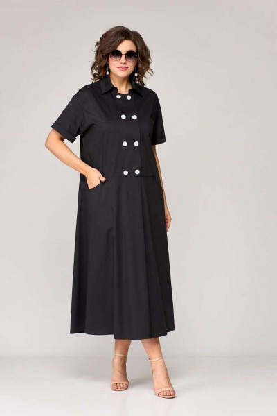 Платье EVA GRANT 7107 черный - фото 2