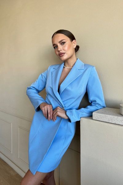 Платье THE.WOMAN 0036-1 голубой - фото 2