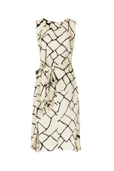 Демисезонная вискозная блуза на каждый день Elema 2К-10864-2-170 принт_молочный - фото 1