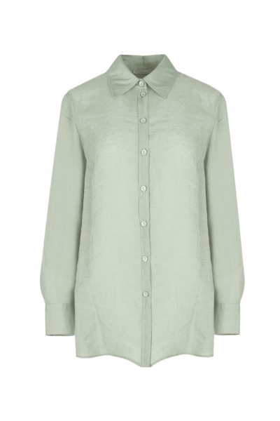 Блуза из текстиля на каждый день, стиль демисезон Elema 2К-12524-1-170 олива - фото 1