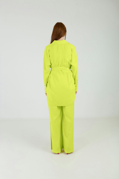 Блуза из текстиля для повседневных образов Elema 2К-12526-1-170 жёлтый - фото 3