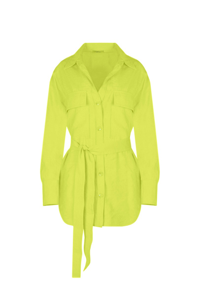 Блуза из текстиля для повседневных образов Elema 2К-12526-1-170 жёлтый - фото 4