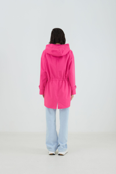 Куртка из текстиля с хлопком на каждый день Elema 3-12469-1-170 фуксия - фото 4