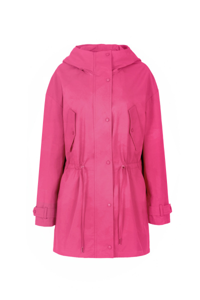 Куртка из текстиля с хлопком на каждый день Elema 3-12469-1-170 фуксия - фото 5