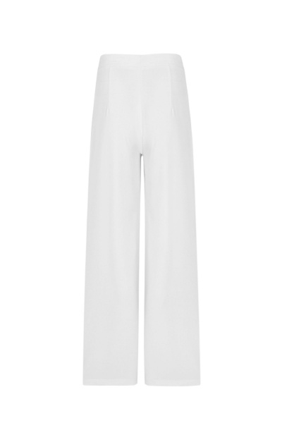 Белые брюки из текстиля, на каждый день Elema 3К-13080-1-170 белый - фото 6