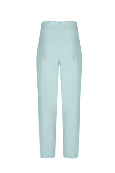 Брюки из хлопка и текстиля, демисезон, свободный стиль Elema 3К-13083-1-170 мята - фото 3