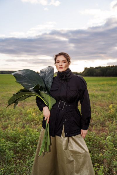 Куртка демисезонная на каждый день из плащёвой ткани Elema 4-12600-1-164 чёрный - фото 5