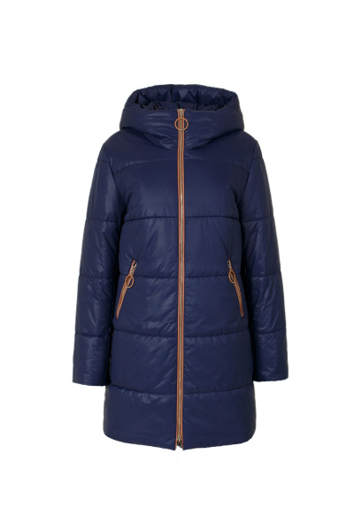 Пальто Elema 5-12824-1-170 синий/бежевый - фото 1