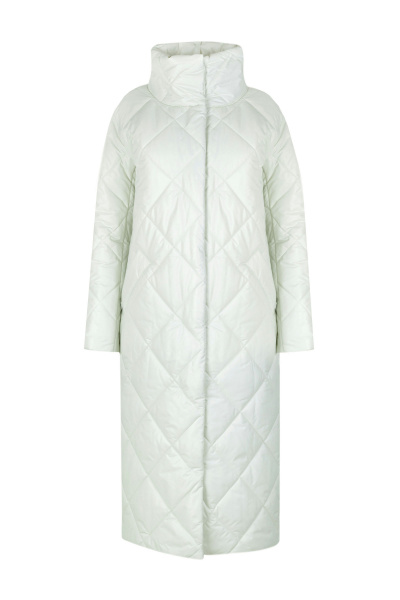 Демисезонное белое пальто из плащёвой ткани Elema 5-13057-1-170 снег - фото 1