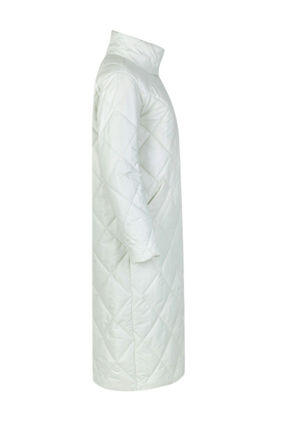 Демисезонное белое пальто из плащёвой ткани Elema 5-13057-1-170 снег - фото 2