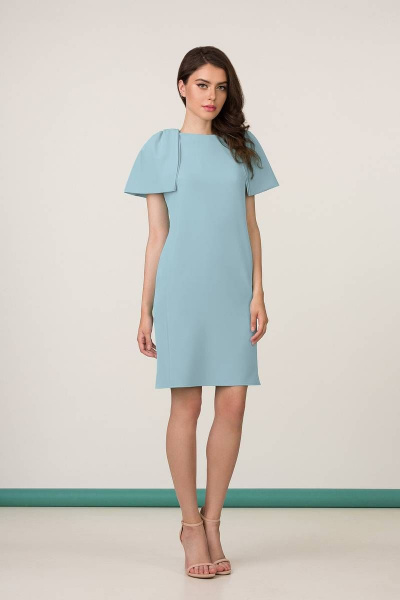 Платье-футляр из текстиля с объемными рукавами и карманами GlasiO 5866- - фото 1