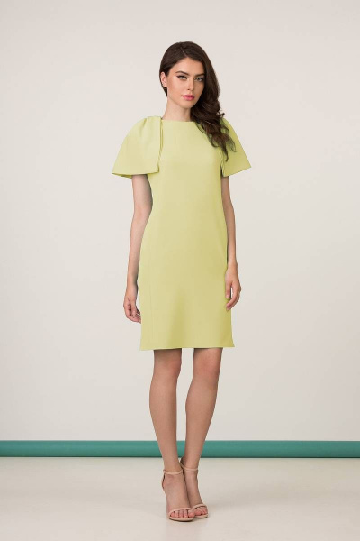 Платье-футляр из текстиля с объемными рукавами и карманами GlasiO 5866 7 - фото 1