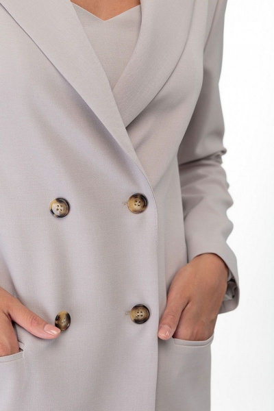 Жакет Anelli 1373 светло-серый - фото 3