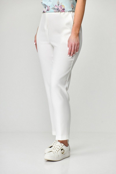 Брюки женские палаццо с высокой посадкой из вискозы Abbi 2002 белый - фото 7