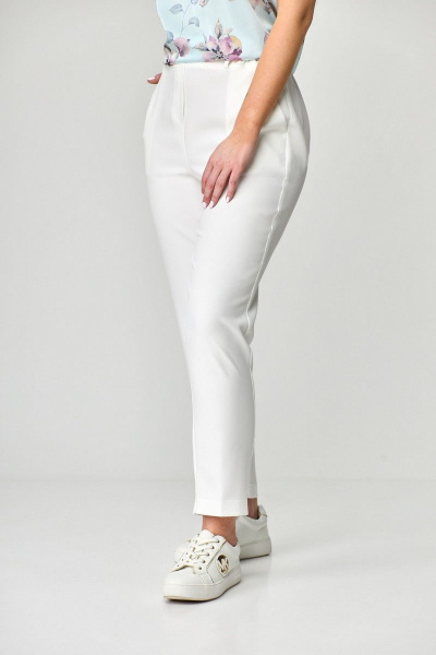 Брюки женские палаццо с высокой посадкой из вискозы Abbi 2002 белый - фото 6