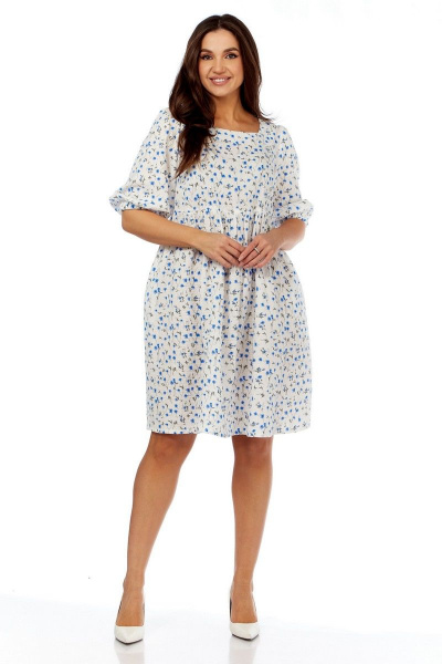 Платье Abbi 1003 васильки - фото 8