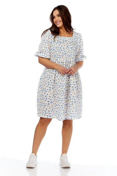 Платье Abbi 1003 васильки - фото 2