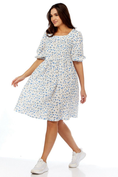 Платье Abbi 1003 васильки - фото 1