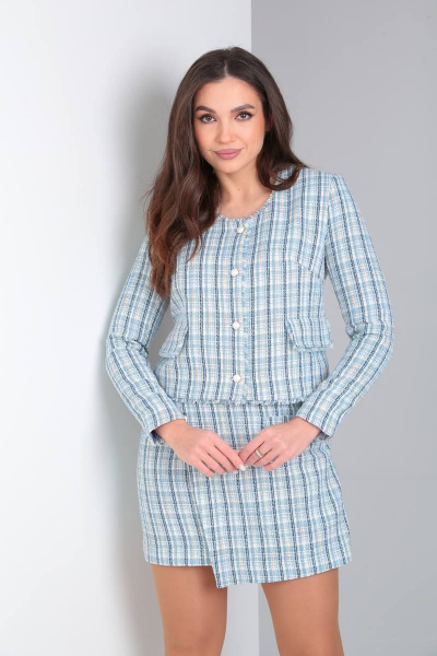 Жакет и юбка в стиле на каждый день из текстиля SVT-fashion 583 - фото 2