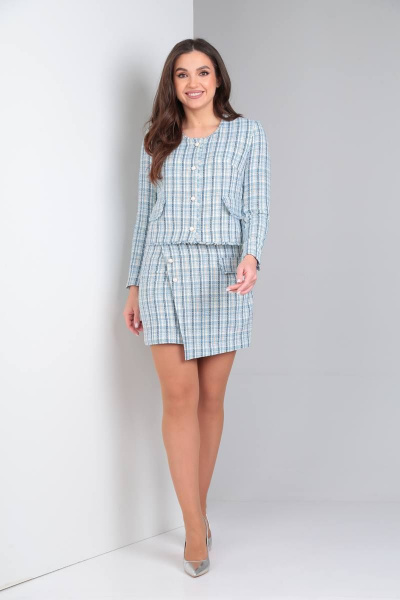 Жакет и юбка в стиле на каждый день из текстиля SVT-fashion 583 - фото 1