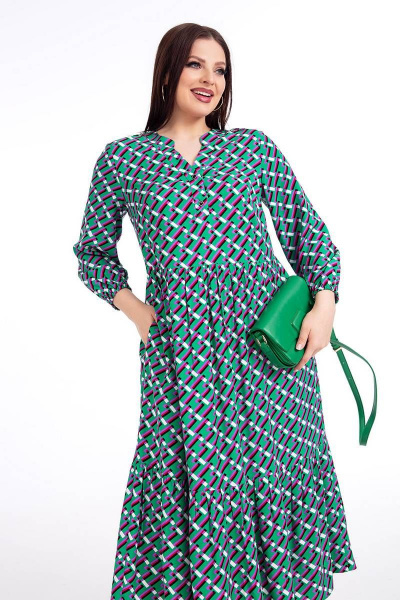 Платье Daloria 1652 зеленый - фото 6