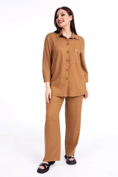Брюки, рубашка Daloria 9192 песочный - фото 1