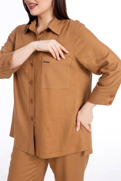 Брюки, рубашка Daloria 9192 песочный - фото 9