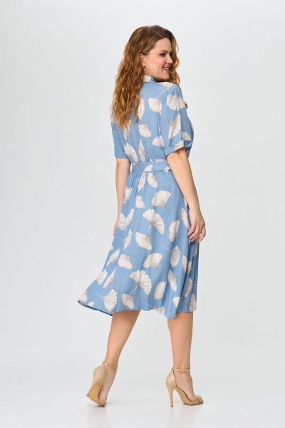 Платье летнее из вискозы свободное DaLi 5348 голубой - фото 3