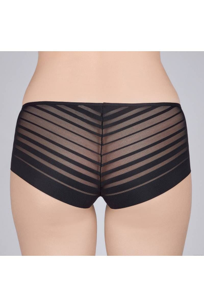 Трусы из эластичного полотна и сетки Verally 1021-2 черный - фото 2